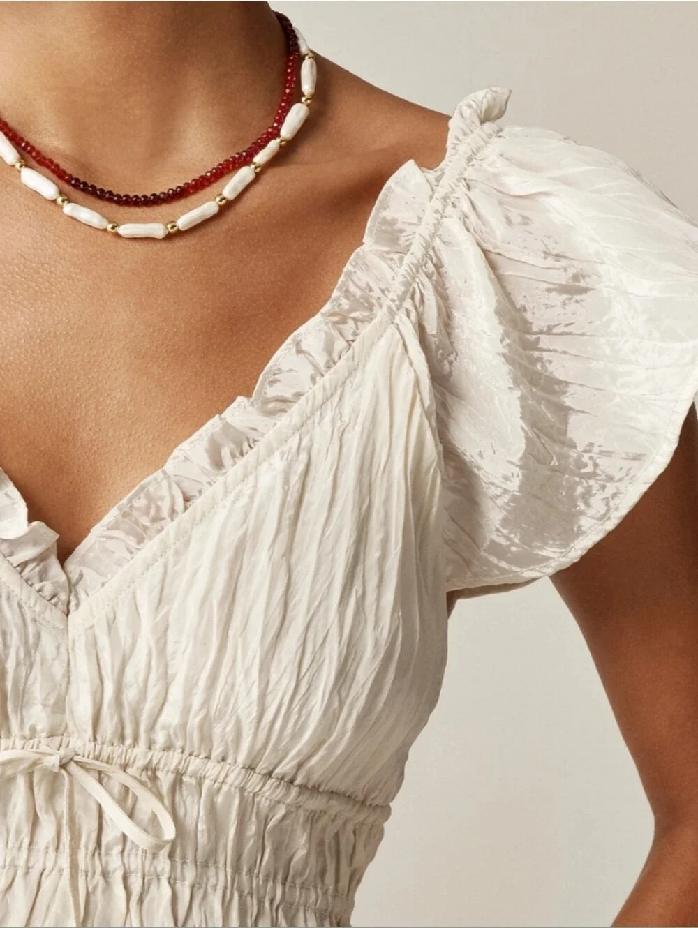J. Crew Palermo Dress in Viscose-Blend Crinkle